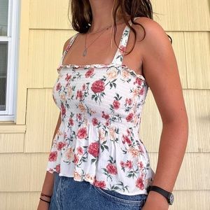 Cute American Eagle Tank Top | Floral | Large